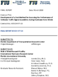 Development of a Test Method for Assessing the Performance of Vehicular Traffic Signal Assemblies during Hurricane Force Winds