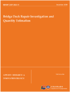 Bridge Deck Repair Investigation and Quantity Estimation