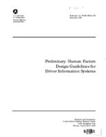 Preliminary Human Factors Design Guidelines For Driver Information Systems