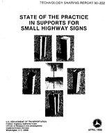 State of the Practice in Supports for Small Highway Signs