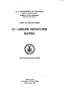 Part 27 Airline Dispatcher Rating