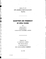 Magnitude and Frequency of Iowa Floods