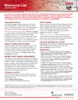IHSDM Resource List December 2025