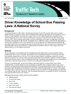 Driver Knowledge of School Bus Passing Laws A National Survey Traffic Tech