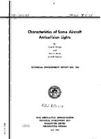 Characteristics of Some Aircraft Anticollision Lights