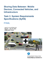 Sharing data between mobile devices connected vehicles and infrastructure task 3 system requirements specifications SyRS final