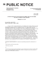 Comment Deadlines Established Regarding the LightSquared Technical Working Group Report