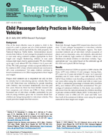 Child Passenger Safety Perception and Practices in RideSharing Vehicles Traffic Tech