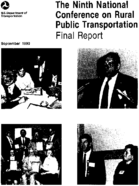 The Ninth National Conference on Rural Public Transportation  Final Report