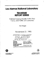 Particle Hopping Models Traffic Flow Theory and Traffic Jam Dynamics