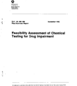 Feasibility Assessment of Chemical Testing for Drug Impairment Final Summary Report