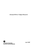Advanced Driver Fatigue Research