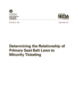 Determining the Relationship of Primary Seat Belt Laws to Minority Ticketing