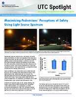 Maximizing Pedestrians Perceptions of Safety Using Light Source Spectrum