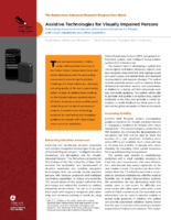 Assistive Technologies for Visually Impaired Persons  Developing Situational Awareness and Guidance Solutions for People with Vision Impairment and Other Disabilities