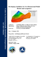 Developing Guidelines for TwoDimensional Model Review and Acceptance Final Report