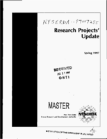New York State Energy Research and Development Authority Research Projects Update Project Status as of March 31 1997