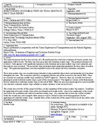 Effectiveness of Rumble Strips on Texas Highways First Year Report