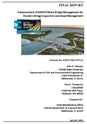 Enhancement of AASHTOWare Bridge Management for Floridas Bridge Inspection and Asset Management
