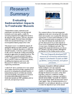 Evaluating Sedimentation Impacts to Freshwater Mussels Research Summary