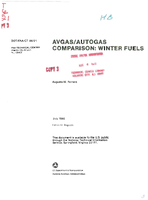 AvgasAutogas Comparison Winter Grade Fuels
