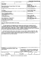 Retroreflective Raised Pavement Marker Field Testing Initial Interim Report