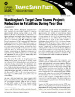 Washingtons Target Zero Teams Project Reduction in Fatalities during Year One