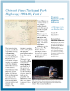 Chinook Pass National Park Highway 199495 Part I