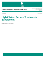 High Friction Surface Treatments Supplement