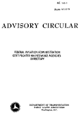 AC 1407 Federal Aviation Administration Certificated Maintenance Agencies Directory