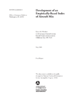 Development of an EmpiricallyBased Index of Aircraft Mix