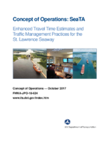 Concept of Operations  SeaTAEnhanced Travel Time Estimates and Traffic Management Practices for the St Lawrence Seaway