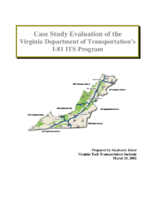Case study evaluation of the Virginia Department Of Transportations I81 ITS program