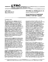 Investigation of Nuclear Asphalt Content Gauge Technical Summary 871B