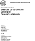 Effects of InStream Mining on Channel Stability Volume III Appendices
