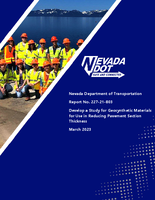 Develop a Study for Geosynthetic Materials for Use in Reducing Pavement Section Thickness