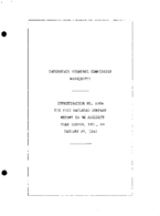 Interstate Commerce Commision Report of the Accident  Investigation Occuring on the ERIE RAILROAD BIPPUS IN