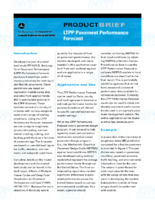 LTPP Pavement Performance Forecast  product brief
