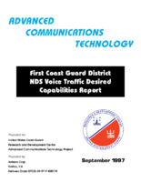 First Coast Guard district NDS voice traffic desired capabilities report
