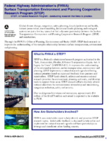 Federal Highway Administrations FHWA Surface Transportation Environment and Planning Cooperative Research Program STEP