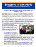 Successes in Stewardship  Improving Project Delivery and Planning Through Outreach and Guidance to Tribes