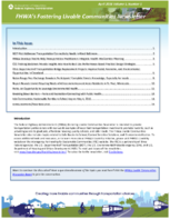 FHWAs Fostering Livable Communities Newsletter  April 2016