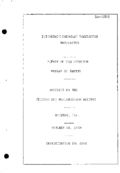 Interstate Commerce Commision Report of the Accident  Investigation Occuring on the CHICAGO AND NORTH WESTERN RAILWAY MCHENRY IL