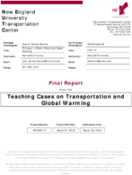 Teaching Cases on Transportation and Global Warming