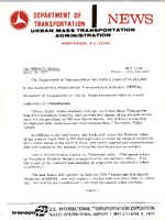 Department of Transportation News Urban Mass Transportation Administration UMTA 7219