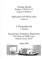 Application of FTIR for Lime Analysis Training Manual