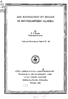 Air Navigation by Radar in Southeastern Alaska
