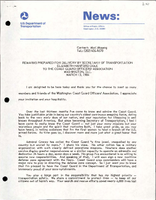 Remarks Prepared for Delivery by Secretary of Transportation Elizabeth Hanford Dole to the Coast Guard Officers Association