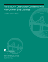 Pier scour in clearwater conditions with nonuniform bed materials