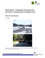 Mount Baker  Snoqualmie National Forest alternative transportation feasibility study  phase II final report